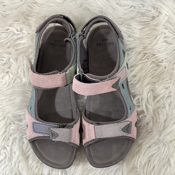 EARTH ORIGINS Skylar Round Toe Lightweight Casual Flat Sandals Size 11 NEW - Picture 5 of 16